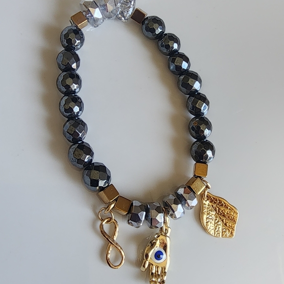 Gold and Silver Charm Bracelet - Picture 2 of 4